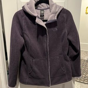 The North Face Purple Fleece Lined Jacket - Size Medium